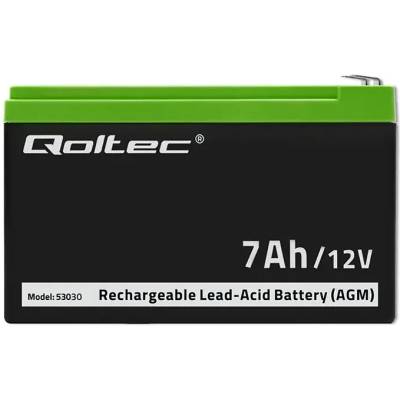 Батерия за UPS Qoltec, AGM, 12V/7Ah | 53030 (53030)