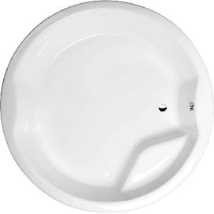 POLYSAN - Кръгла вана ROYAL ROUND, 172x49 см, бяла 73211 (73211)