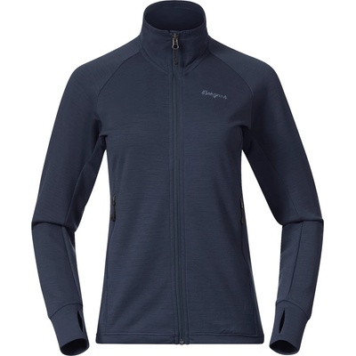 Bergans Дамско вълнено яке Bergans Women's Rabot Merino Tech Midlayer Jacket Merino jacket - Navy Blue (105-7223-0114)