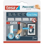 tesa Закачалки, самозалепващи се, размер L, TESA "Powerstrips CLICK" 77722-00003-00 (77722-00003-00)