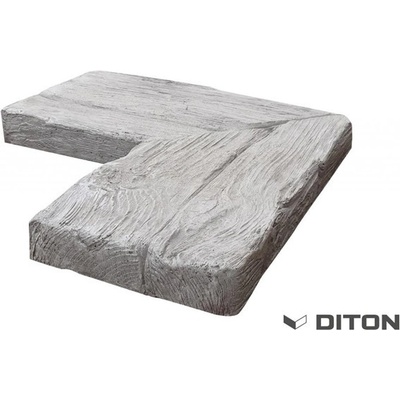 DITON LINIE DŘEVA Bazénový Lem vnitřní rohový DUB arktic 50/50/5cm