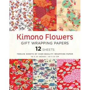 Kimono Flowers Gift Wrapping Paper - 12 Sheets: 18 X 24 Inch (45 X 61 CM) High-Quality Wrapping Paper | Tuttle Studio (ISBN: 9780804856850)