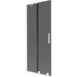 Mexen Velar двукрилен плъзгащ се душ-панел 80 x 150 см, графит, бял - 896-080-000-41-20 (896-080-000-41-20)