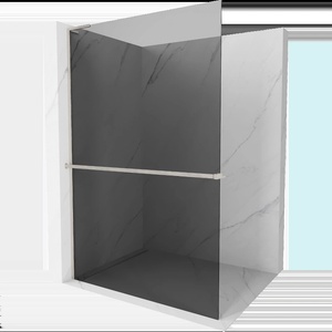 Mexen Kioto+ L душ панел с рафт Walk-in 120 x 200 см, графит, четкан никел - 800-120-123-97-40 (800-120-123-97-40)