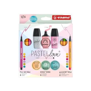 Image 1 of STABILO Арт комплект Pastel Love 18 части