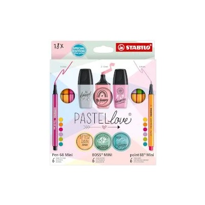 STABILO Арт комплект Pastel Love 18 части
