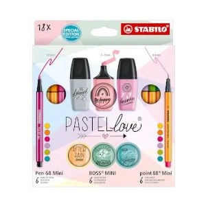STABILO Арт комплект Pastel Love 18 части