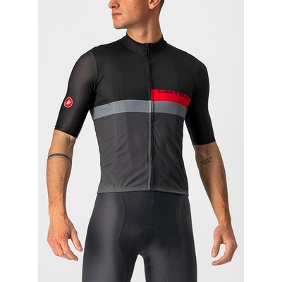 Castelli BLOCCO Pánský Light black/red-dark gray