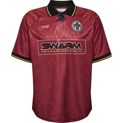 Hummel Loose Bay Soccer S/S Jersey vínová