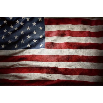 DIMEX ART s. r. o Флизелинов фототапет винтидж американско знаме 375 x 250 см