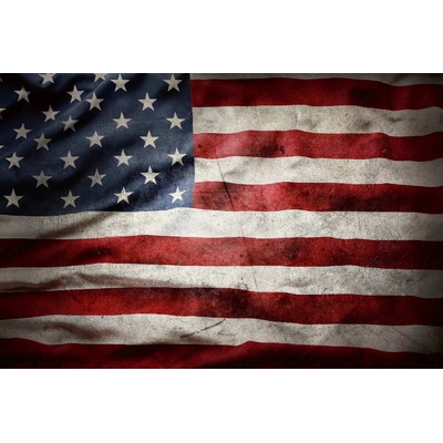 DIMEX ART Флизелинов фототапет винтидж американско знаме 375 x 250 см