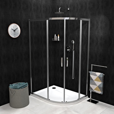 GELCO SIGMA SIMPLY čtvrtkruhová sprchová zástěna 1000x800 mm, R550, L/R, čiré sklo GS1080