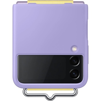 Image 1 of Samsung Гръб Samsung Silicone Cover with Strap за Galaxy Z Flip 3 - Лилав, EF-GF711TVE