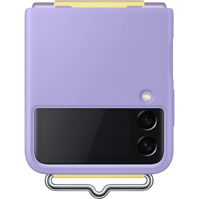 Samsung Гръб Samsung Silicone Cover with Strap за Galaxy Z Flip 3 - Лилав, EF-GF711TVE