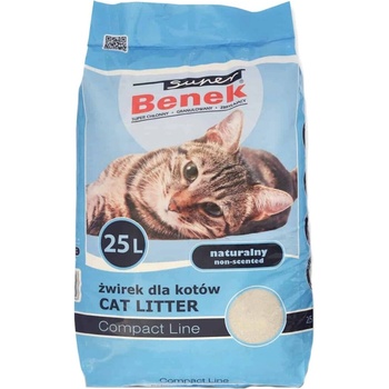 Super Benek Super Benek Compact Natural Active Котешка тоалетна, натурална, 25L