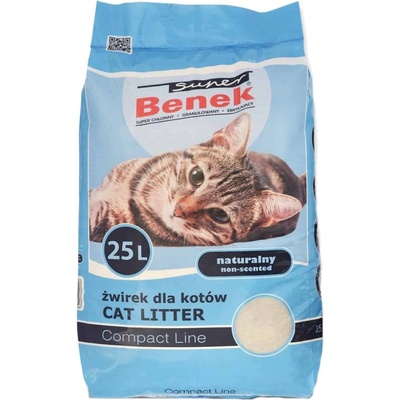 Super Benek Super Benek Compact Natural Active Котешка тоалетна, натурална, 25L
