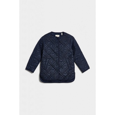 Gant Monogram Quilted Liner Jacket Evening Blue