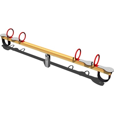 Playground System Vahadlová čtyřhoupačka dřevěná B