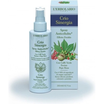 Image 1 of L'erbolario Crio Synergy Anti - Cellulite Spray - Антицелулитна серия - Спрей за тяло с охлаждащ ефект Бързо антицелулитно средство със Зелено кафе, Есцин и Розов пипер 200 ml