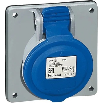 Legrand КОНТАКТ ЗА ТАБЛО ip44 2p+e, 32a 220/250v legrand - СИВ/СИН (3245065552843)