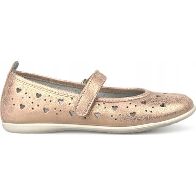 Ciciban dívčí baleríny lesklé starorůžové