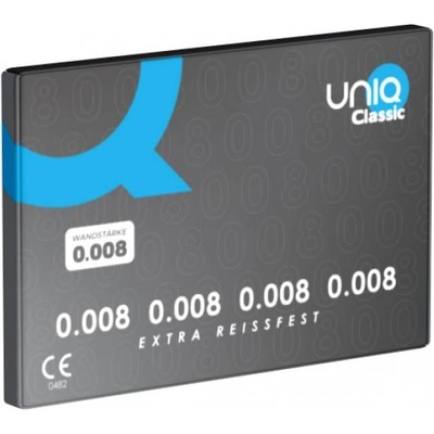 Uniq Класически презервативи Extra Thin No Latex 3 бр