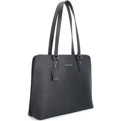 Noelia Bolger kabelka cez rameno NB 0069 C čierna