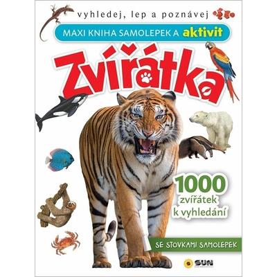 Maxi kniha samolepek a aktivit zvířátka