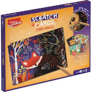 Maped Комплект скреч карти, горски животни, maped creativ "Скреч карти" 906914 (906914)