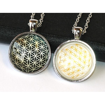 Fashion Jewerly Řetízek Amulet Květ života, Merkaba, posvátná geometrie 1937