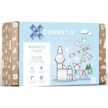 Connetix Clear Starter Pack 34 ks