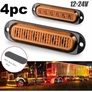  Габарити 4бр комплект, жълти, led 12-24v 894058-2