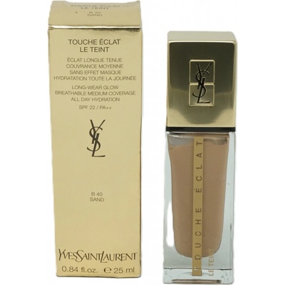 Yves Saint Laurent Touche Éclat Le Teint dlhotrvajúci make-up pre rozjasnenie pleti SPF22 B40 Sand 25 ml