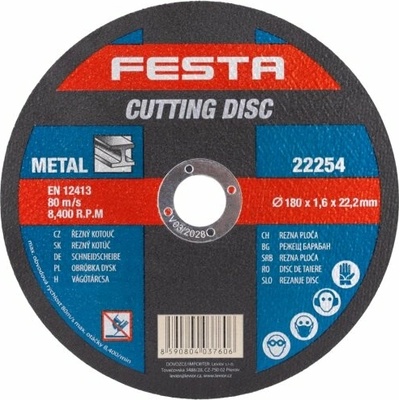 Festa Levior Kotouč řezný 180 x 1,6 x 22,2 mm 22254