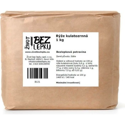 Život bez lepku rýže kulatozrnná 1 kg