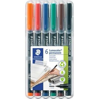 Staedtler Lumocolor 317 M 6 rôznych farieb