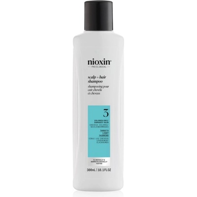 Nioxin System 3 Scalp + Hair Shampoo почистващ шампоан за боядисана и оредяваща коса 300ml