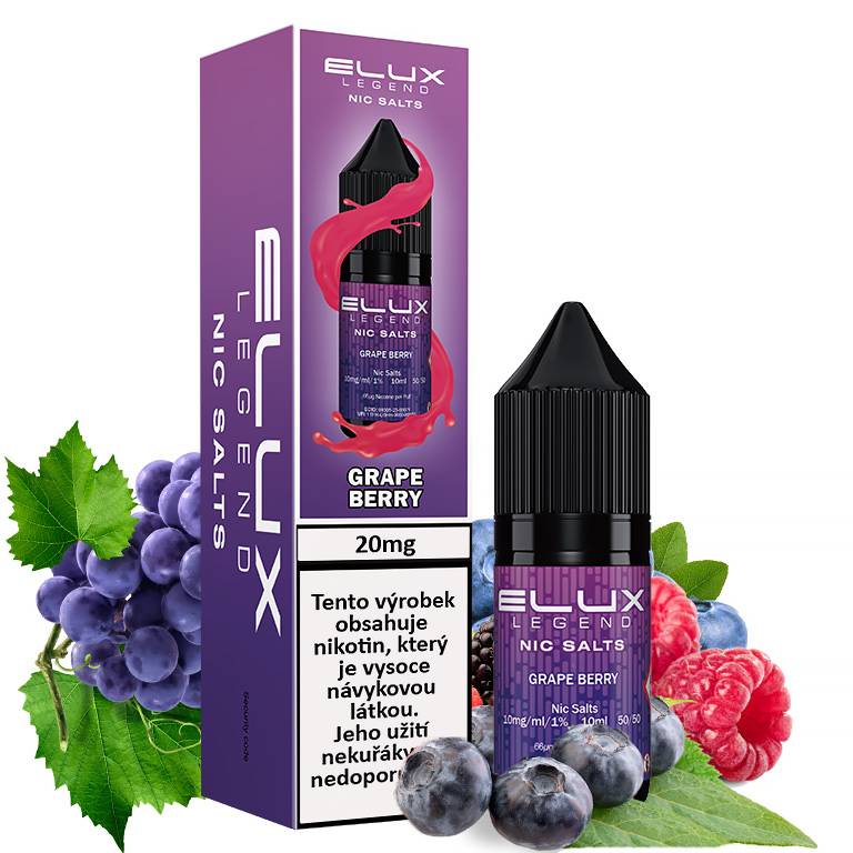 Elux Legend Salts Grape Berry 10 ml 20 mg od 215 Kč