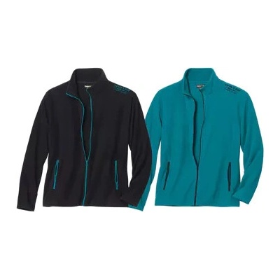 Atlas For Men sada 2 mikroflísových mikín Winter Zelená