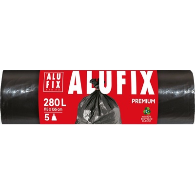 ALUFIX Profi Bags vrecia na odpadky LDPE 280L 60µm 5ks čierne