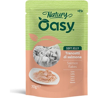 Oasy Cat Natury Soft Jelly Adult - Losos jemné filety v želé 70 g