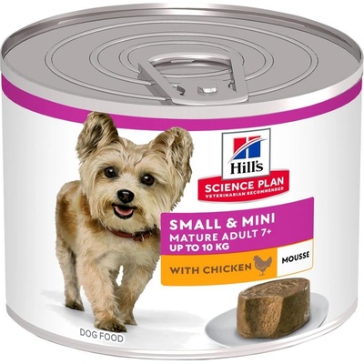 Hills Science Plan Mature Adult Small & Mini Mousse kuracie 24 x 200 g