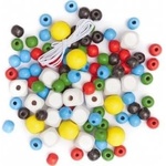 dpCraft Different Colored Wooden Beads Basic DP
