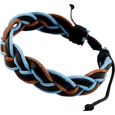 Izmael pánský náramek Renzo Černá/Modrá/Hnědá KP33217