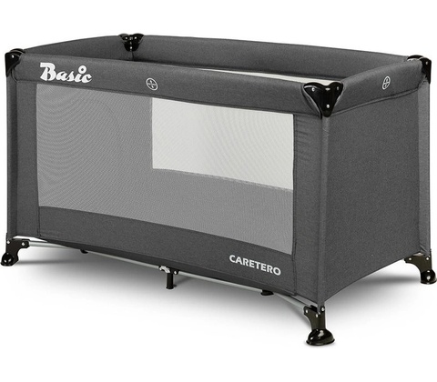 Caretero Cestovná postieľka Basic Plus 2020 Graphite
