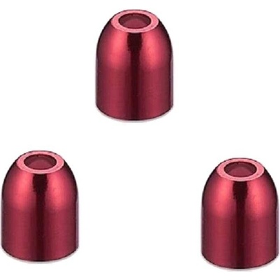 Kroužky na násadky L-Style Premium Champagne Ring kovové, červené - 3ks