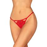 Obsessive Ingridia Crotchless Thong Red XL/XXL
