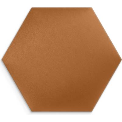 Čalouněný nástěnný panel Medový 40x35 cm hexagon