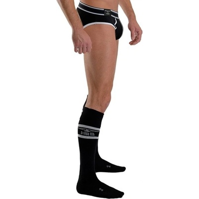 Mister B URBAN Football Socks sportovní ponožky White Red Blue