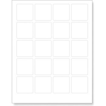 CDRmarket Самозалепващи етикети 40 x 40 mm, 24 етикети, A4, 100 листа (R0ECO.4040)